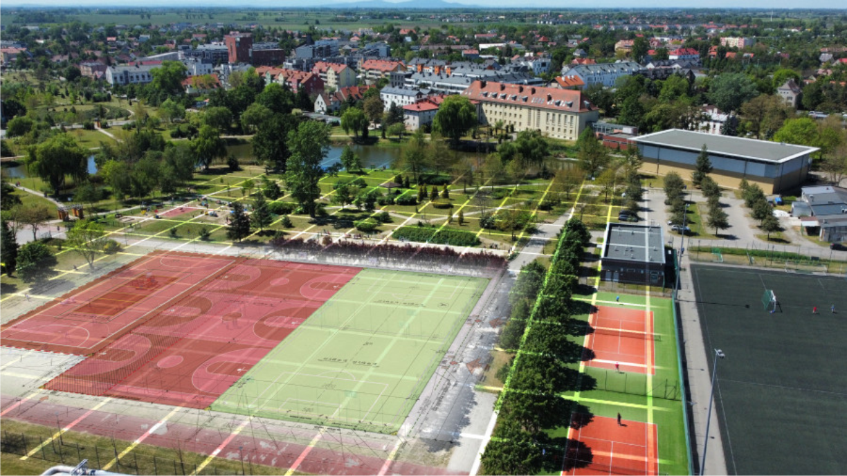 Przebudowa kompleksu boisk sportowych w Siechnicach - I etap