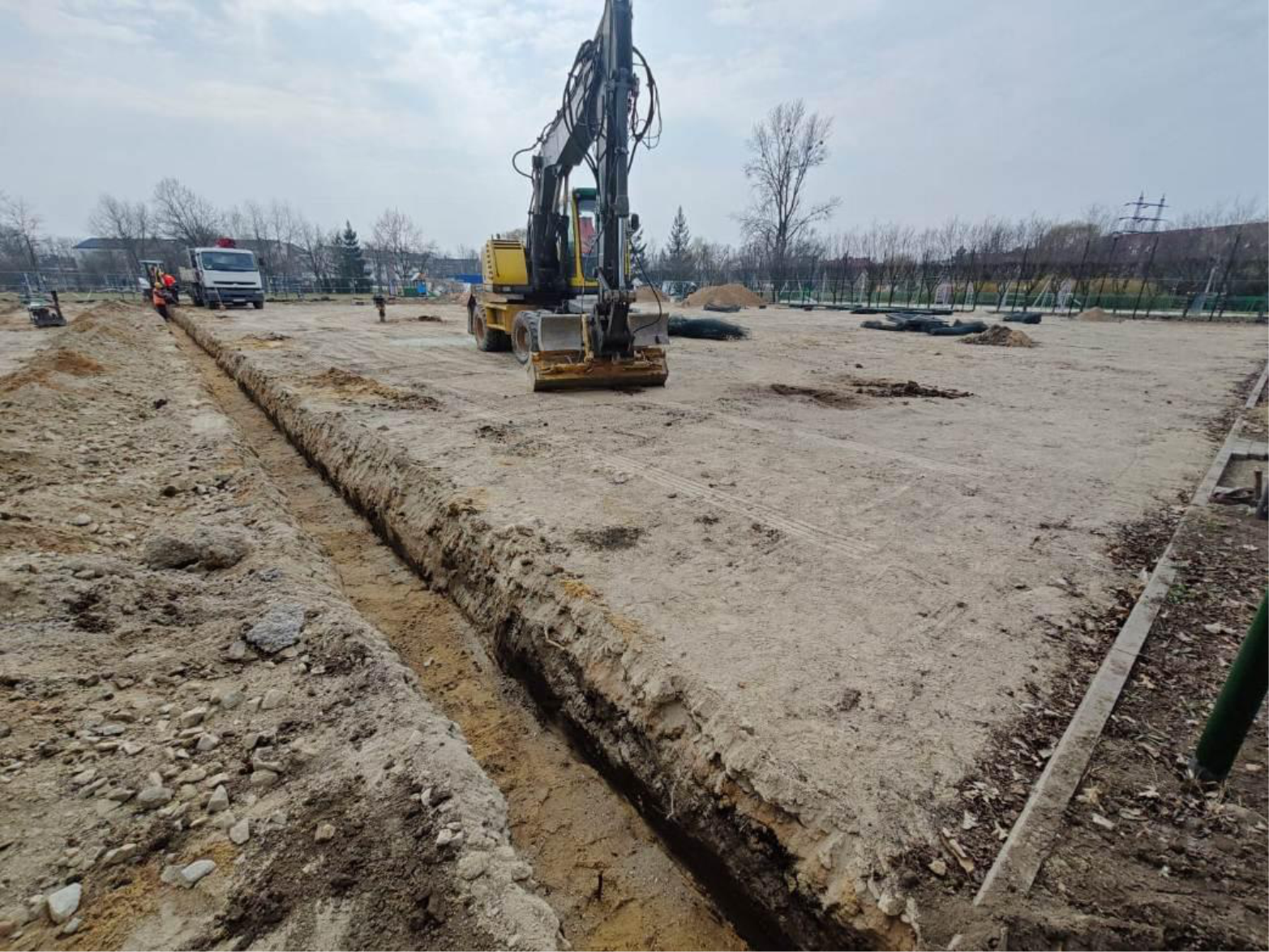 Przebudowa kompleksu boisk sportowych w Siechnicach - I etap