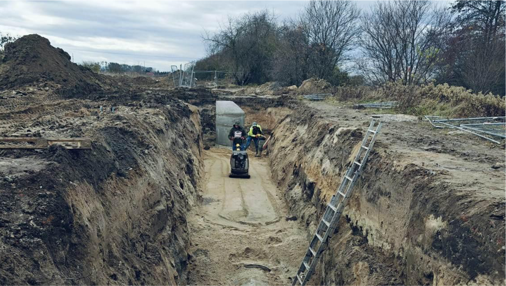 Budowa sieci kanalizacji deszczowej w Stanowicach